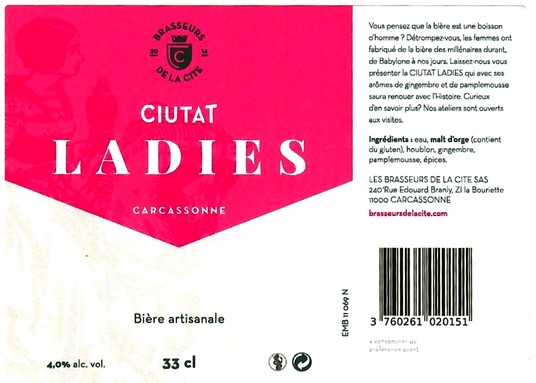 etiquette BRASSERIE BRASSEURS DE LA CITE 09