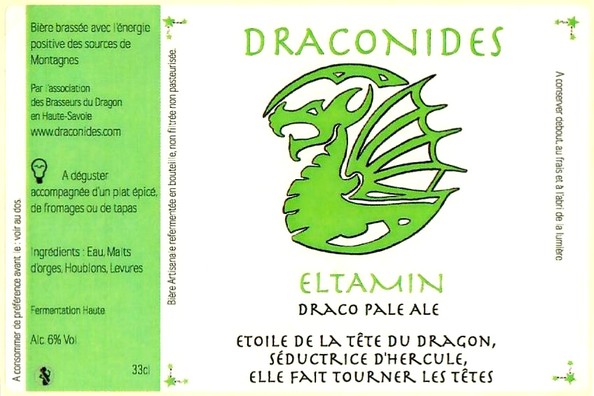 Etiquette BRASSERIE LES BRASSEURS DU DRAGON 03