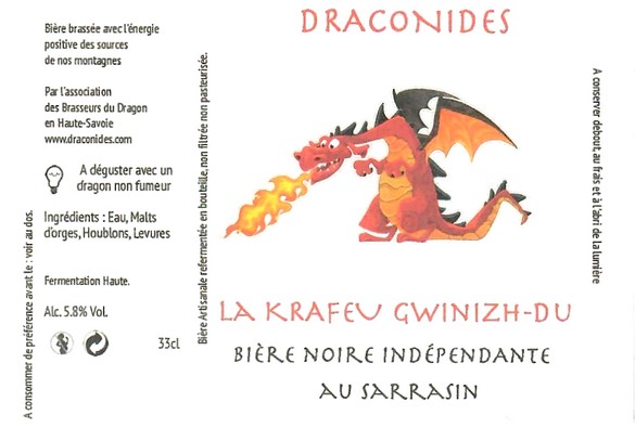 Etiquette BRASSERIE LES BRASSEURS DU DRAGON 08