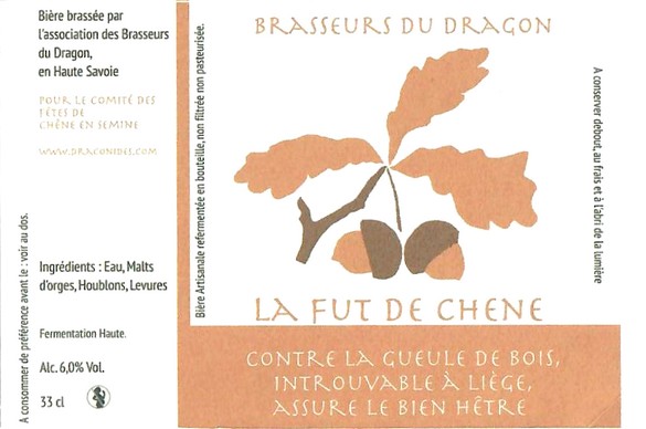 Etiquette BRASSERIE LES BRASSEURS DU DRAGON 15