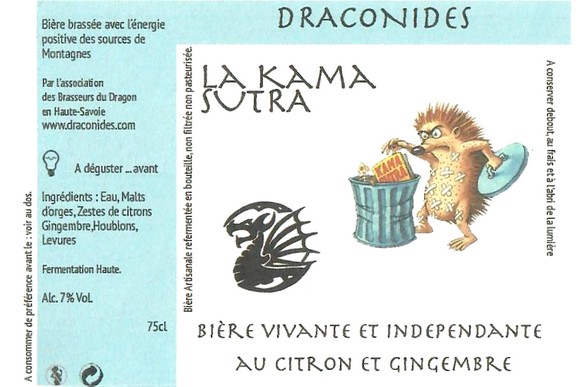 Etiquette BRASSERIE LES BRASSEURS DU DRAGON 20