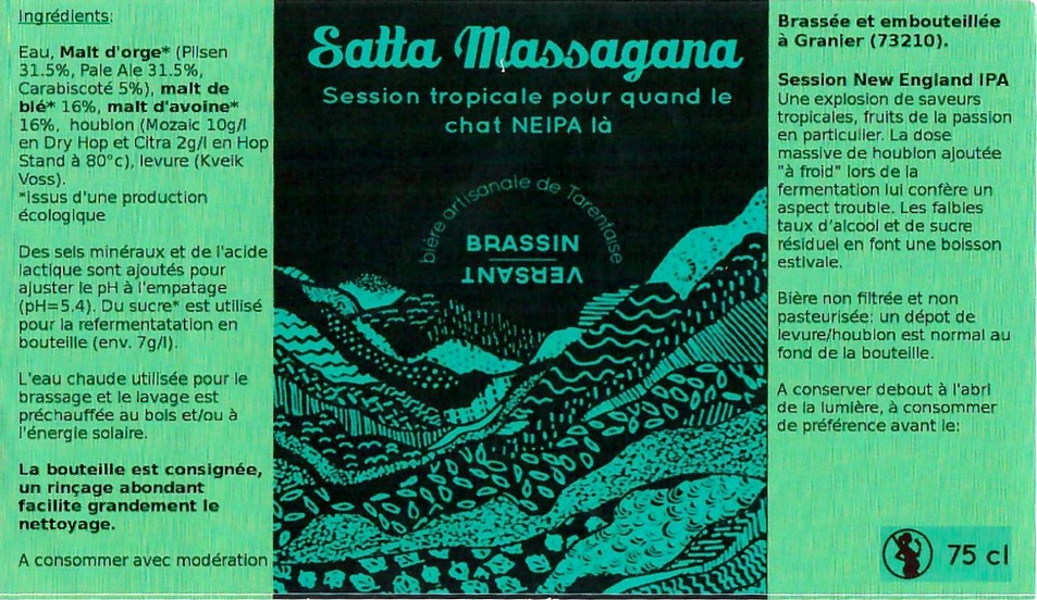 Etiquette BRASSERIE BRASSIN VERSANT 01