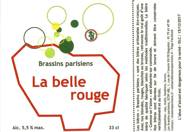 Etiquette BRASSERIE LES BRASSINS PARISIENS 02