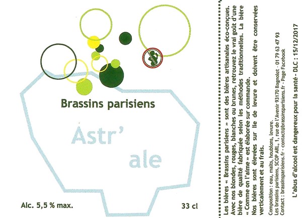 Etiquette BRASSERIE LES BRASSINS PARISIENS 03