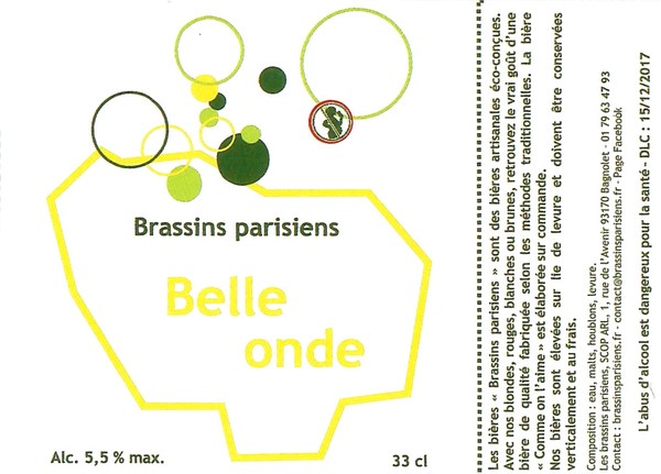 Etiquette BRASSERIE LES BRASSINS PARISIENS 04