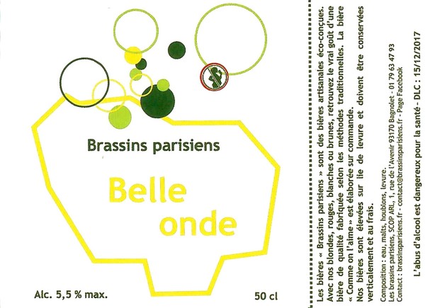 Etiquette BRASSERIE LES BRASSINS PARISIENS 06