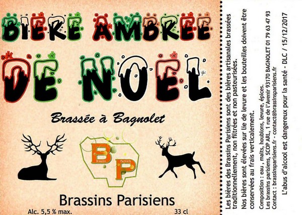 Etiquette BRASSERIE LES BRASSINS PARISIENS 08