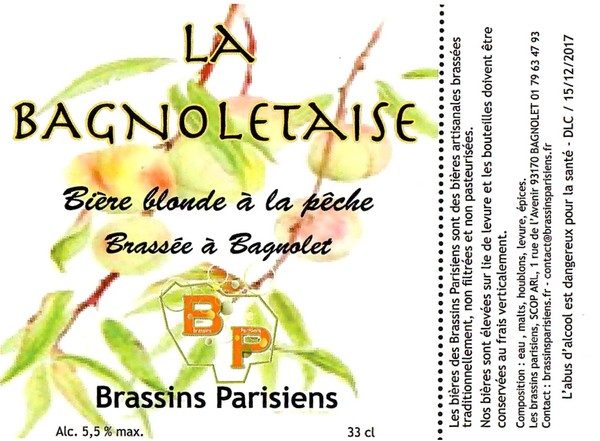 Etiquette BRASSERIE LES BRASSINS PARISIENS 09
