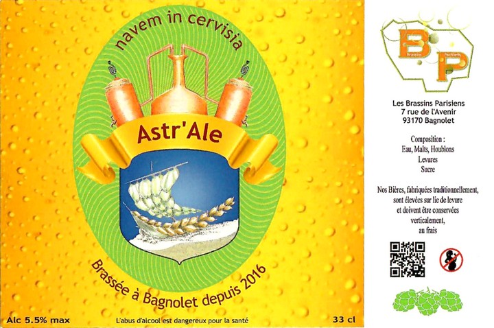 Etiquette BRASSERIE LES BRASSINS PARISIENS 12