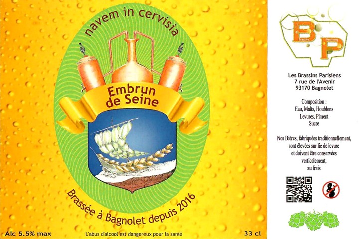 Etiquette BRASSERIE LES BRASSINS PARISIENS 13