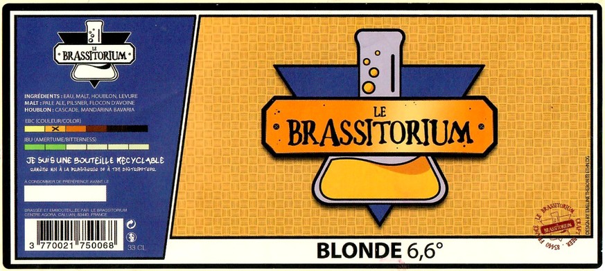Etiquette BRASSERIE BRASSITORIUM 01