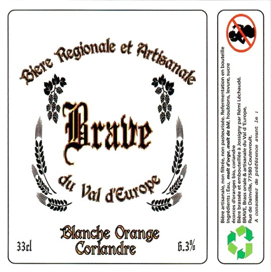 Etiquette BRASSERIE BRAVE 03