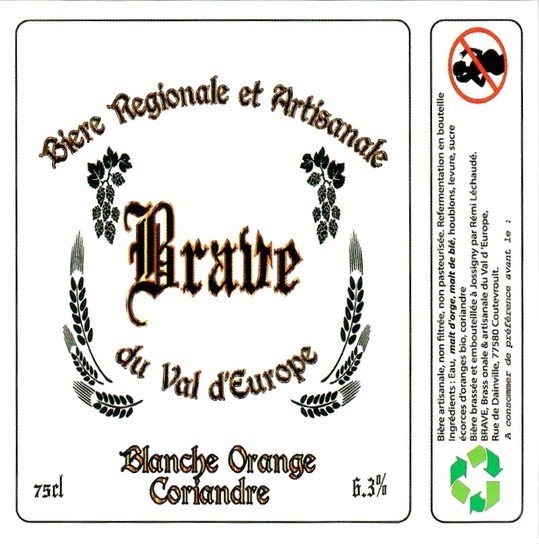 Etiquette BRASSERIE BRAVE 04