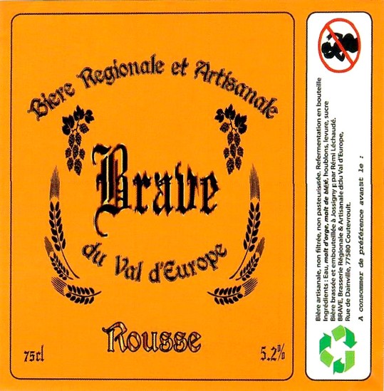 Etiquette BRASSERIE BRAVE 06