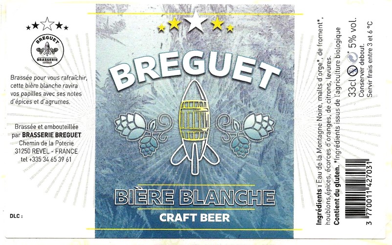 etiquette BRASSERIE BREGUET 01