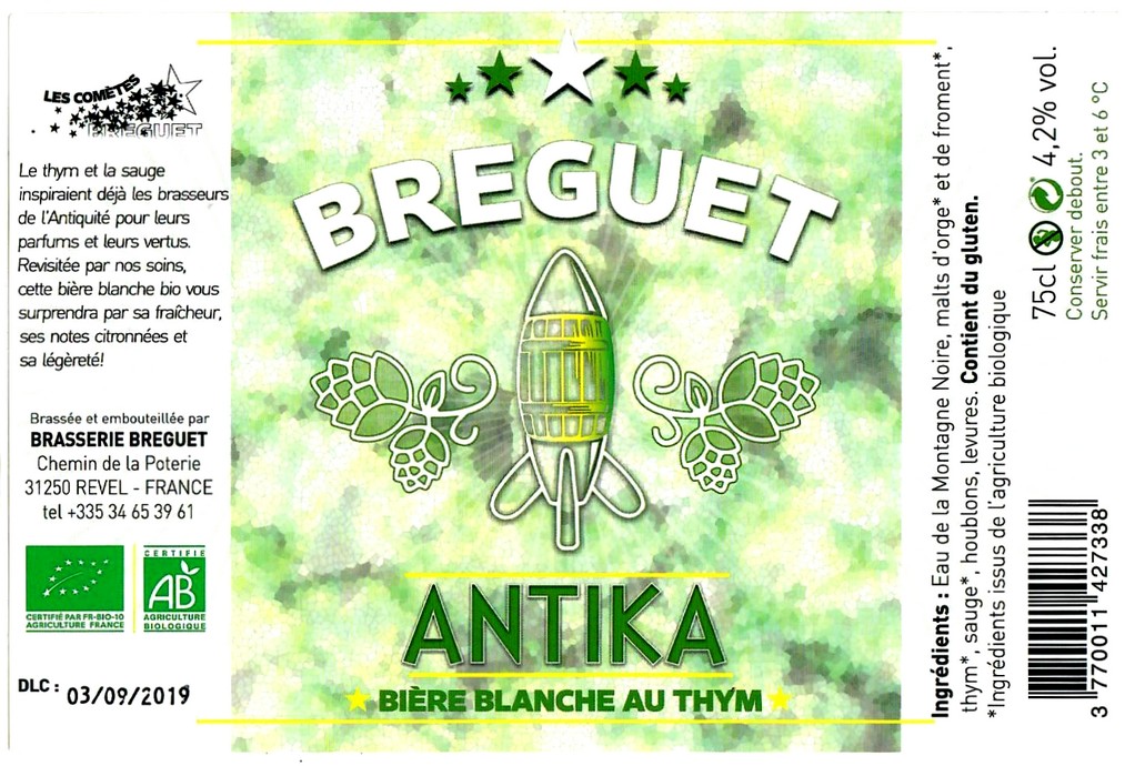 etiquette BRASSERIE BREGUET 07