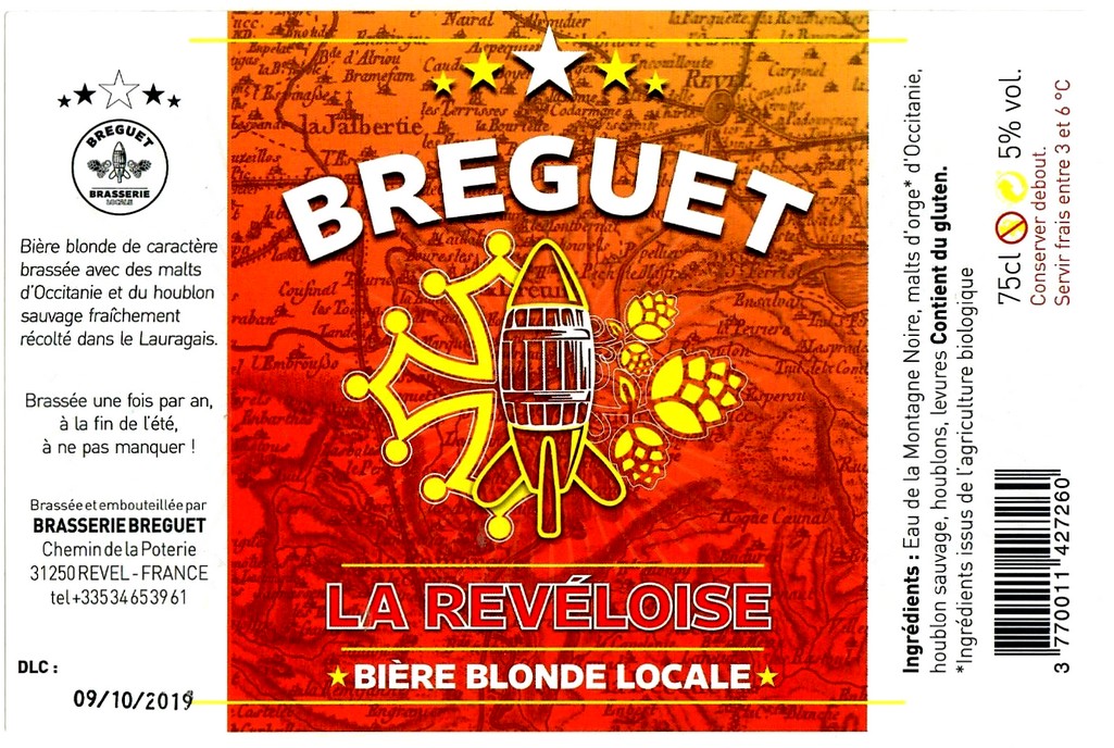 etiquette BRASSERIE BREGUET 10