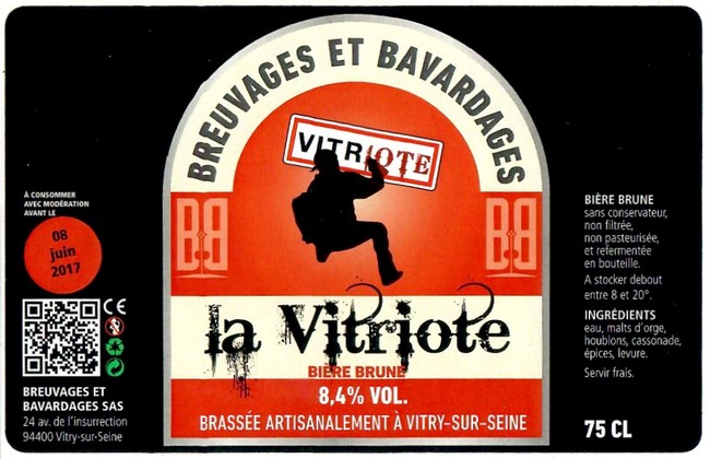 Etiquette BRASSERIE BREUVAGES ET BAVARDAGES 03