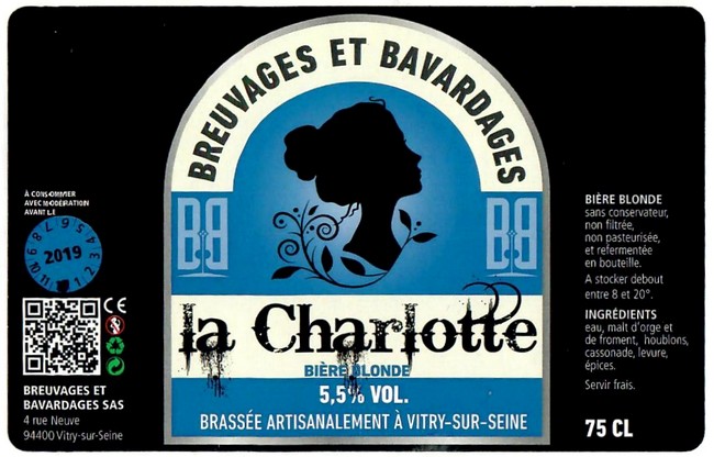 Etiquette BRASSERIE BREUVAGES ET BAVARDAGES 06