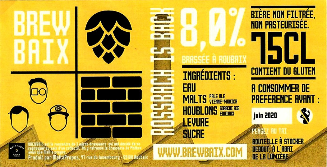etiquette BRASSERIE BREWBAIX 05
