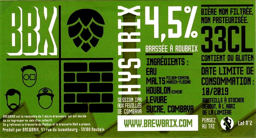 etiquette BRASSERIE BREWBAIX 10