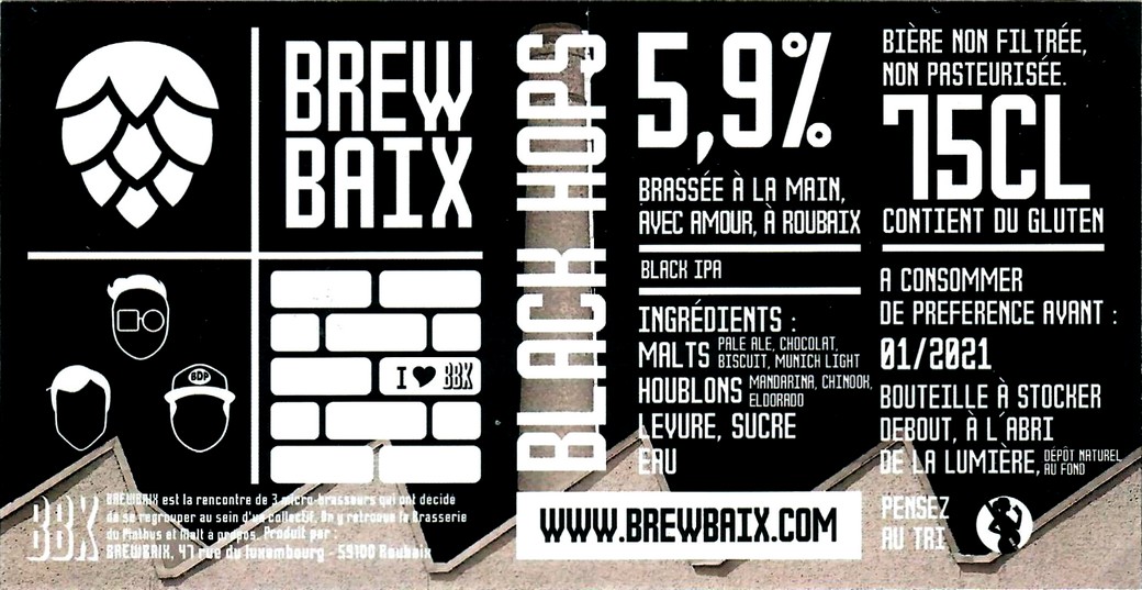 etiquette BRASSERIE BREWBAIX 12