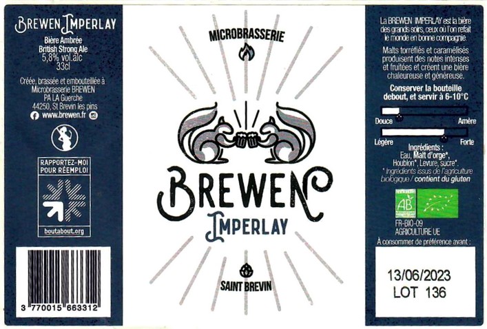 Etiquette BRASSERIE BREWEN 01