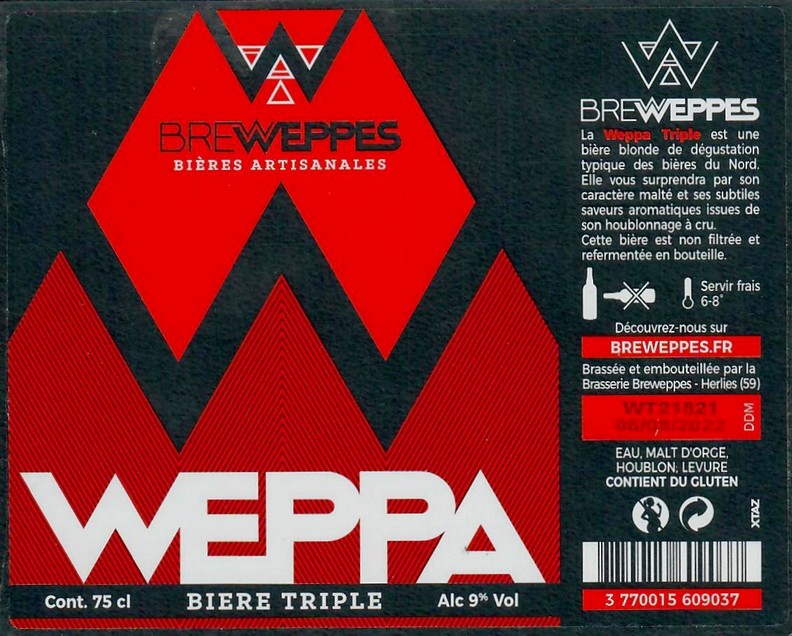 Etiquette BRASSERIE BREWEPPES 01