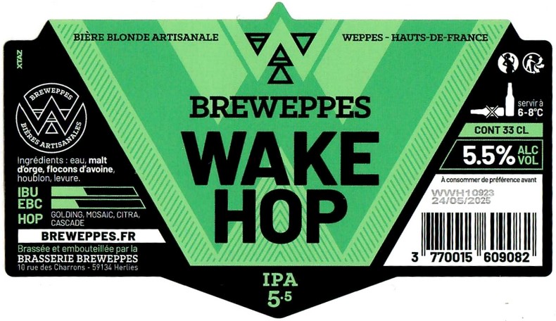 Etiquette BRASSERIE BREWEPPES 10
