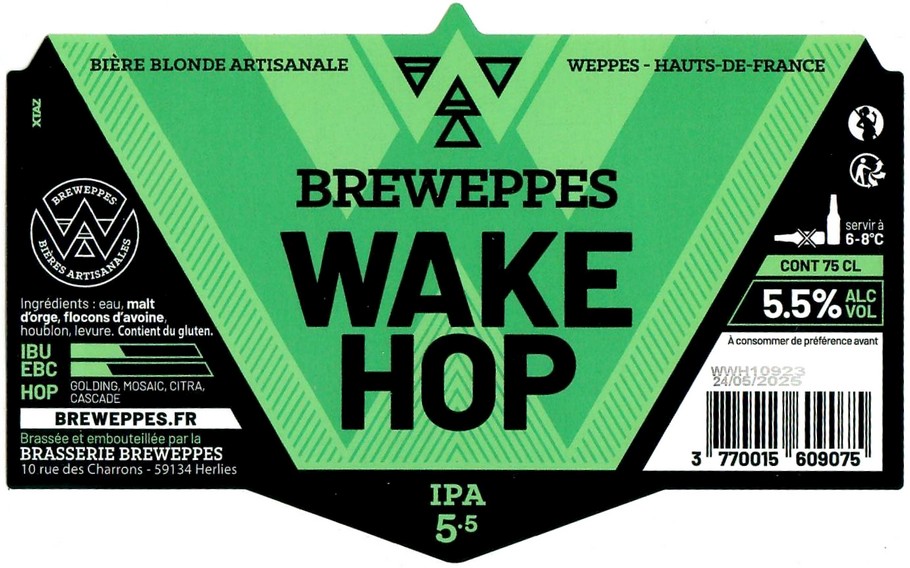 Etiquette BRASSERIE BREWEPPES 11