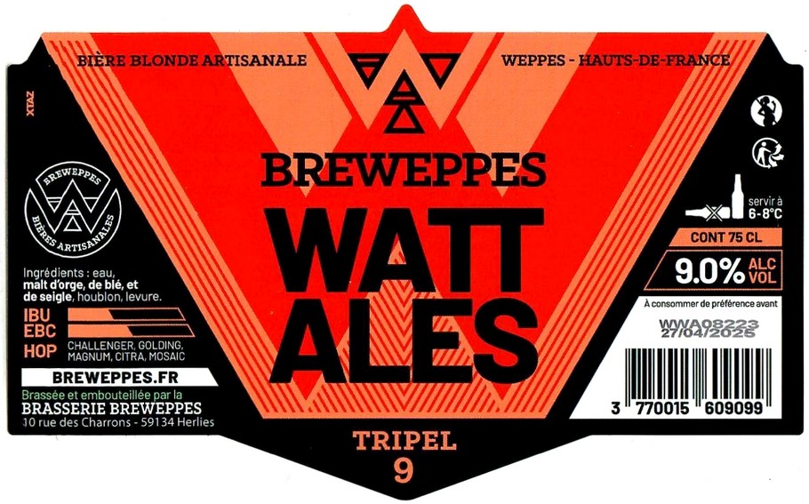 Etiquette BRASSERIE BREWEPPES 12