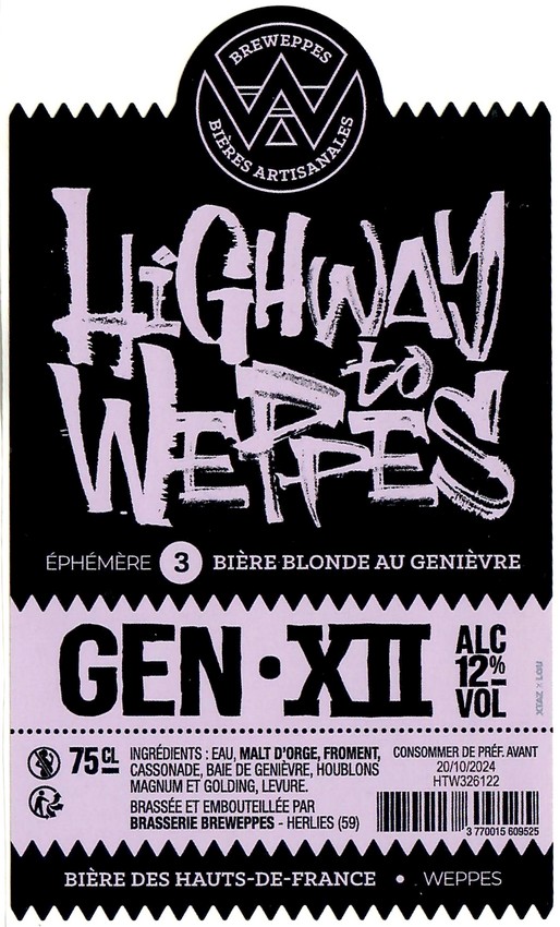 Etiquette BRASSERIE BREWEPPES 15