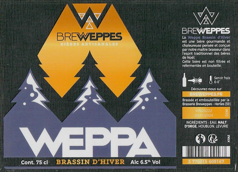 Etiquette BRASSERIE BREWEPPES 28