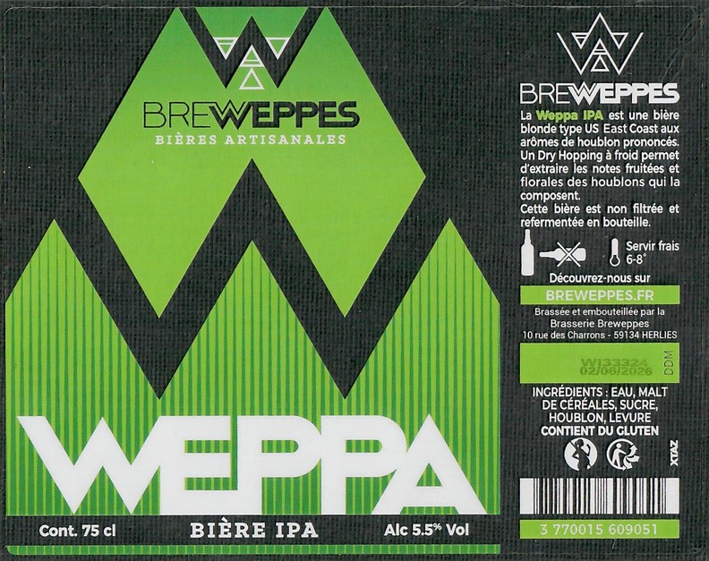 Etiquette BRASSERIE BREWEPPES 29