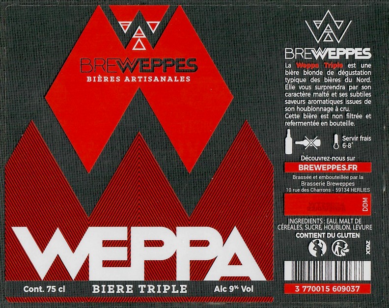 Etiquette BRASSERIE BREWEPPES 30