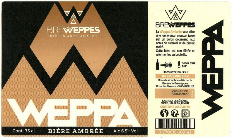Etiquette BRASSERIE BREWEPPES 32