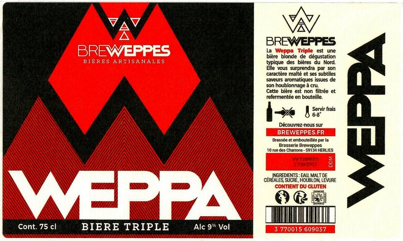Etiquette BRASSERIE BREWEPPES 33