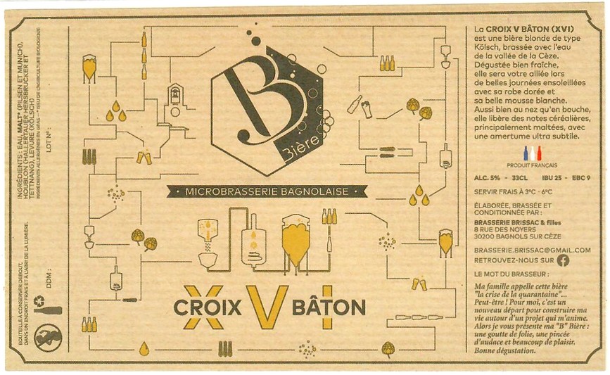 Etiquette BRASSERIE BRISSAC 03