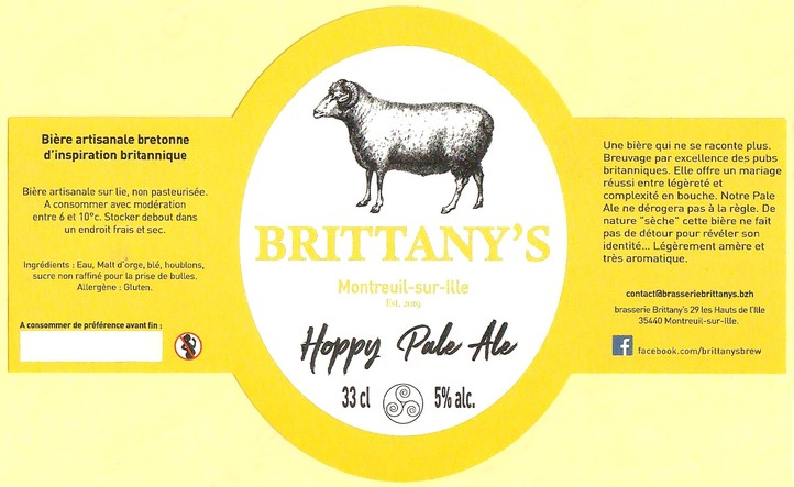 Etiquette BRASSERIE BRITANNY'S 03
