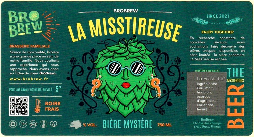 Etiquette BRASSERIE BROBREW 02