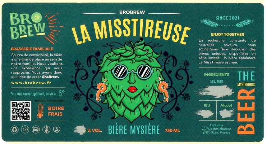 Etiquette BRASSERIE BROBREW 04