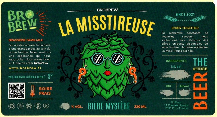 Etiquette BRASSERIE BROBREW 07