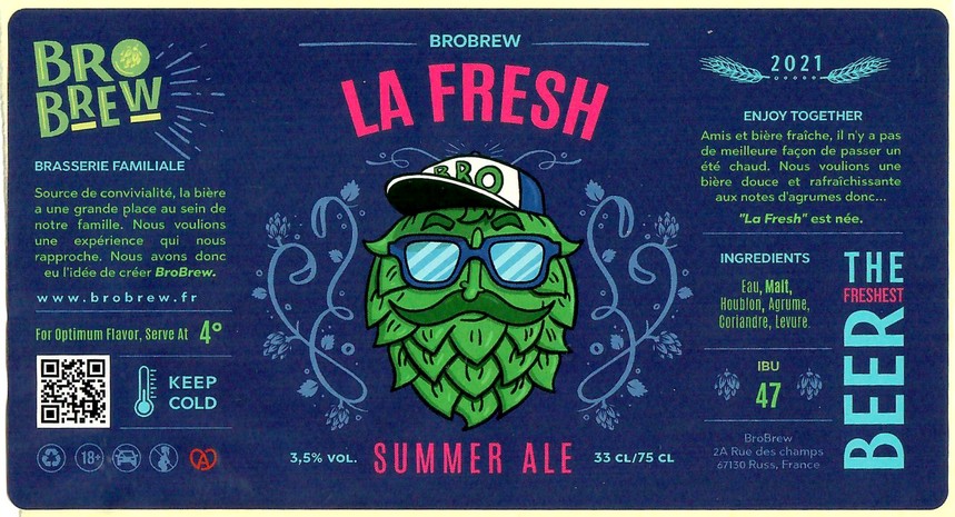 Etiquette BRASSERIE BROBREW 08