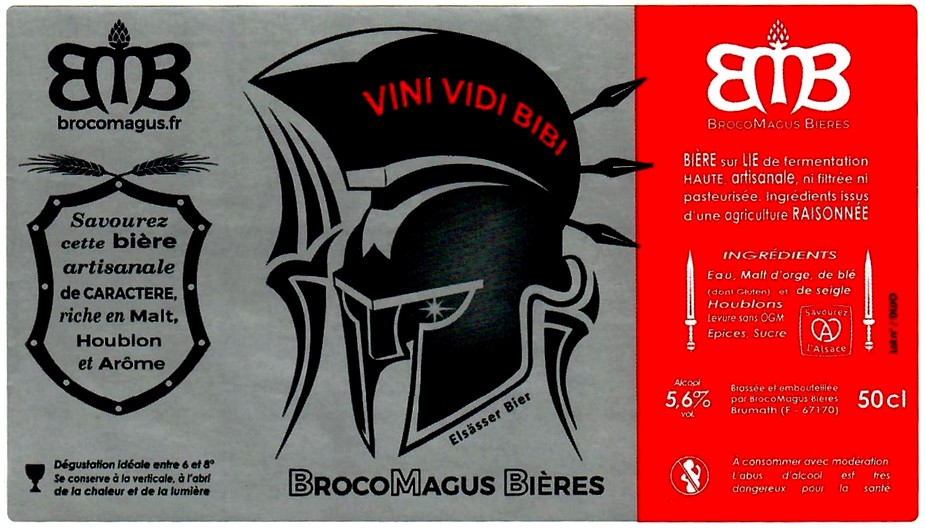 etiquette BRASSERIE BROCOMAGUS BIERES 01