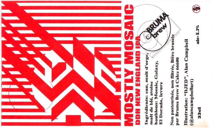 Etiquette BRASSERIE BRUMA BREW 07