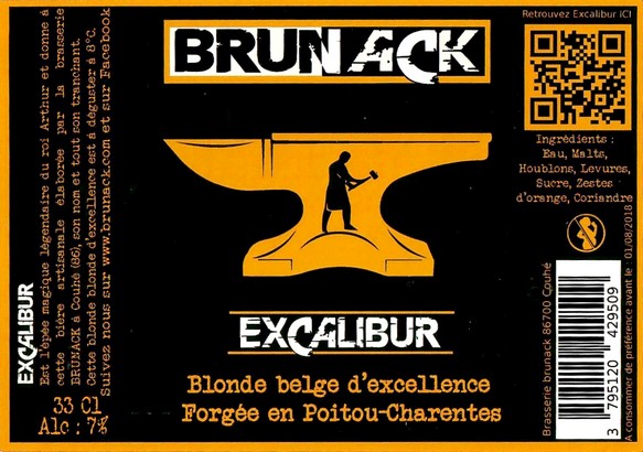 Etiquette BRASSERIE BRUNACK 86 01