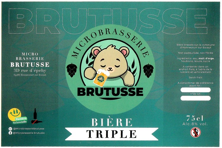 Etiquette BRASSERIE BRUTUSSE 02