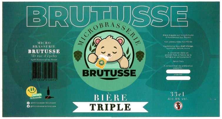 Etiquette BRASSERIE BRUTUSSE 08