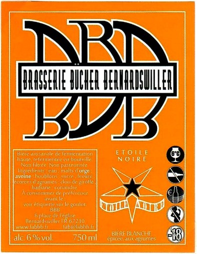 etiquette BRASSERIE BUCHER BERNARDSWILLER 01