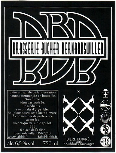 etiquette BRASSERIE BUCHER BERNARDSWILLER 04